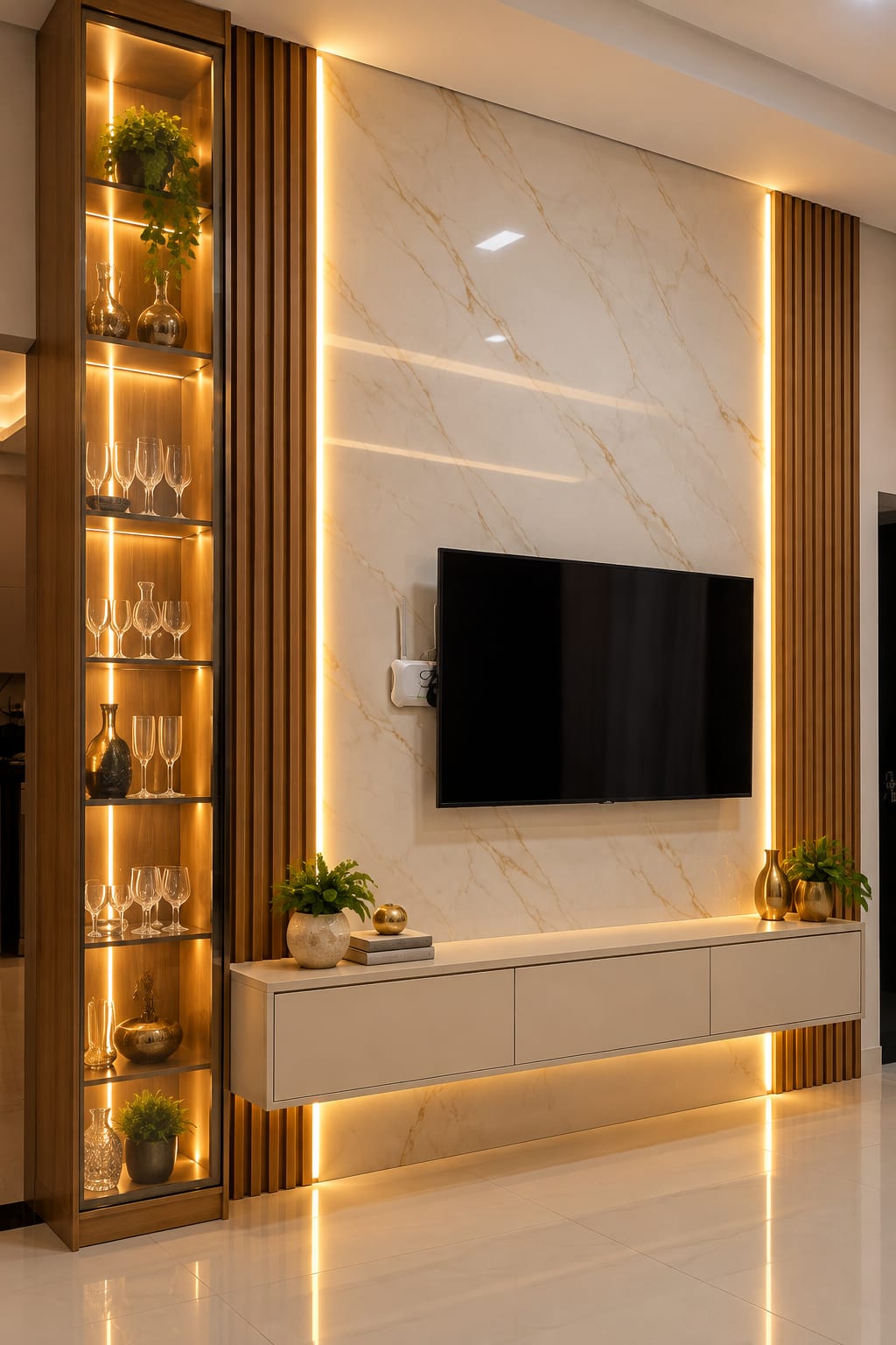 Painel com LED